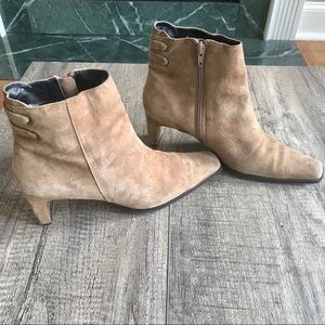 Karen Scott Tan Suede Booties - Womens Size 7